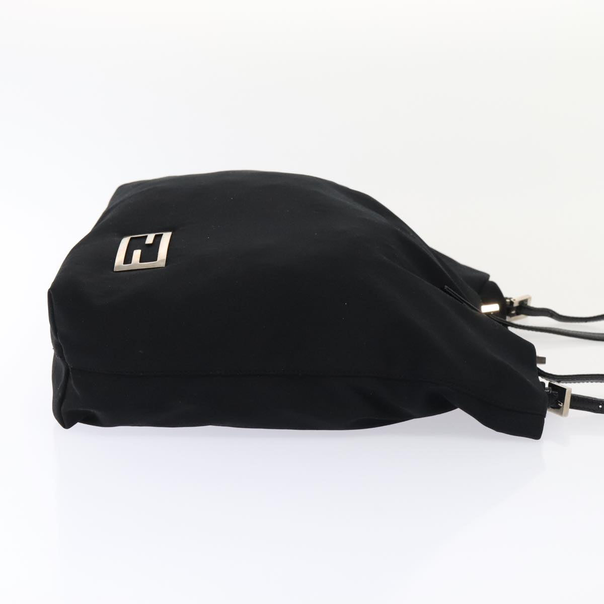 Luxury Fendi Tote Bag Nylon Black Silverep5506