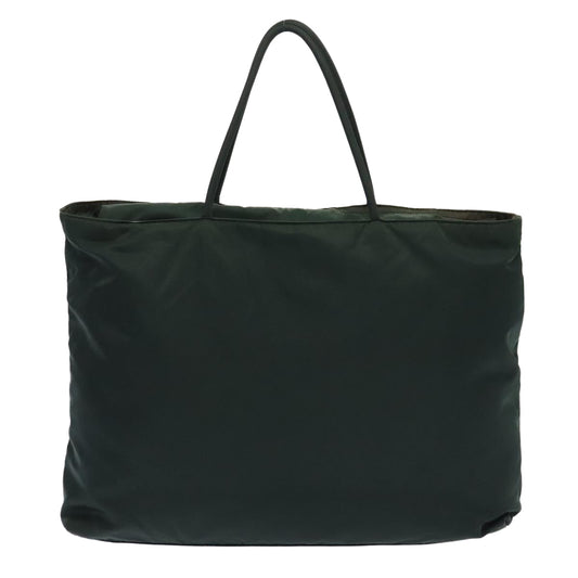 Luxury Prada Tote Bag Nylon Green Silver  ep5524