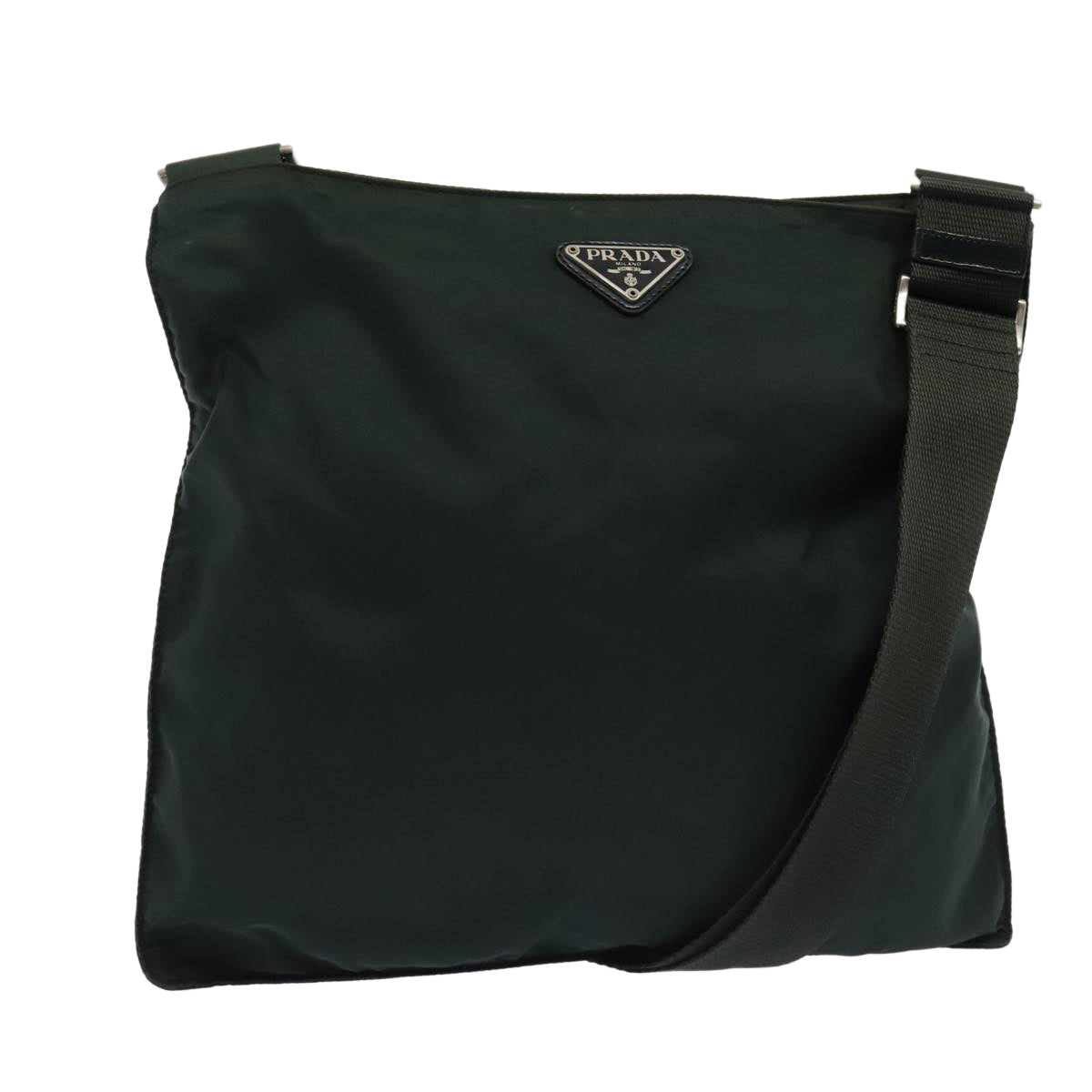 Luxury Prada Shoulder Bag Nylon Green Silver  ep5529