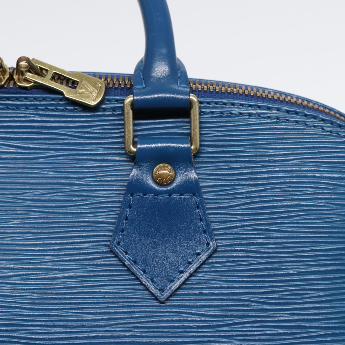 LOUIS VUITTON Epi Alma Hand Bag Toledo Blue M52145 LV ep5536