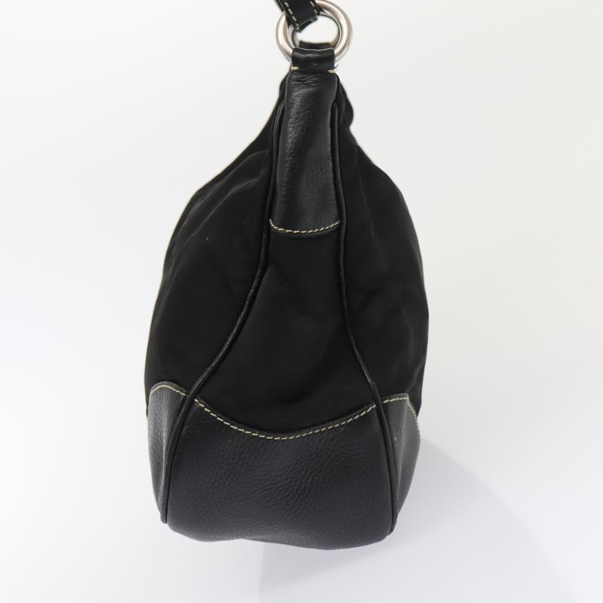 Luxury Prada Shoulder Bag Nylon Black Silver  ep5537