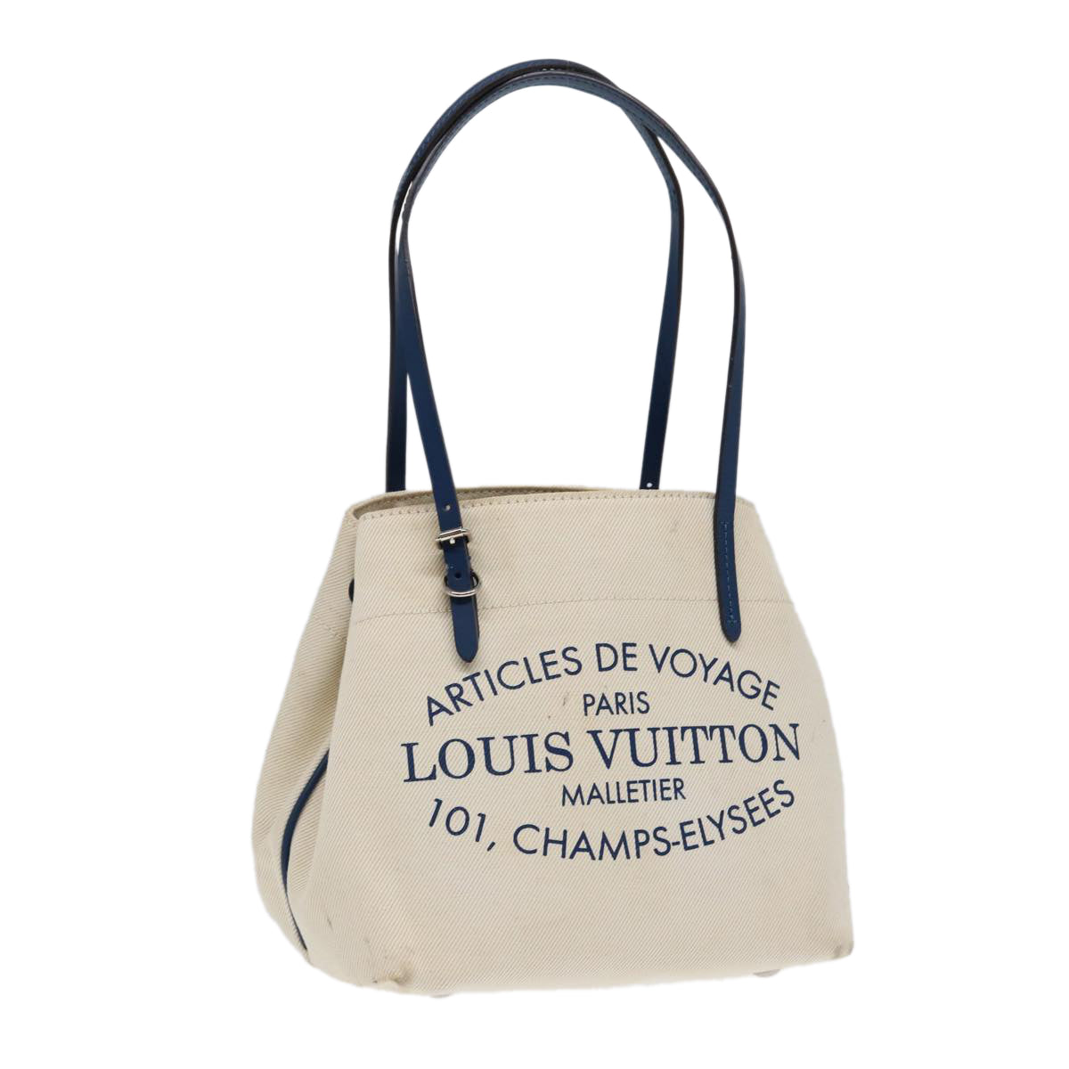 LOUIS VUITTON Cabas PM Tote Bag Canvas White Blue M94504 LV ep5538
