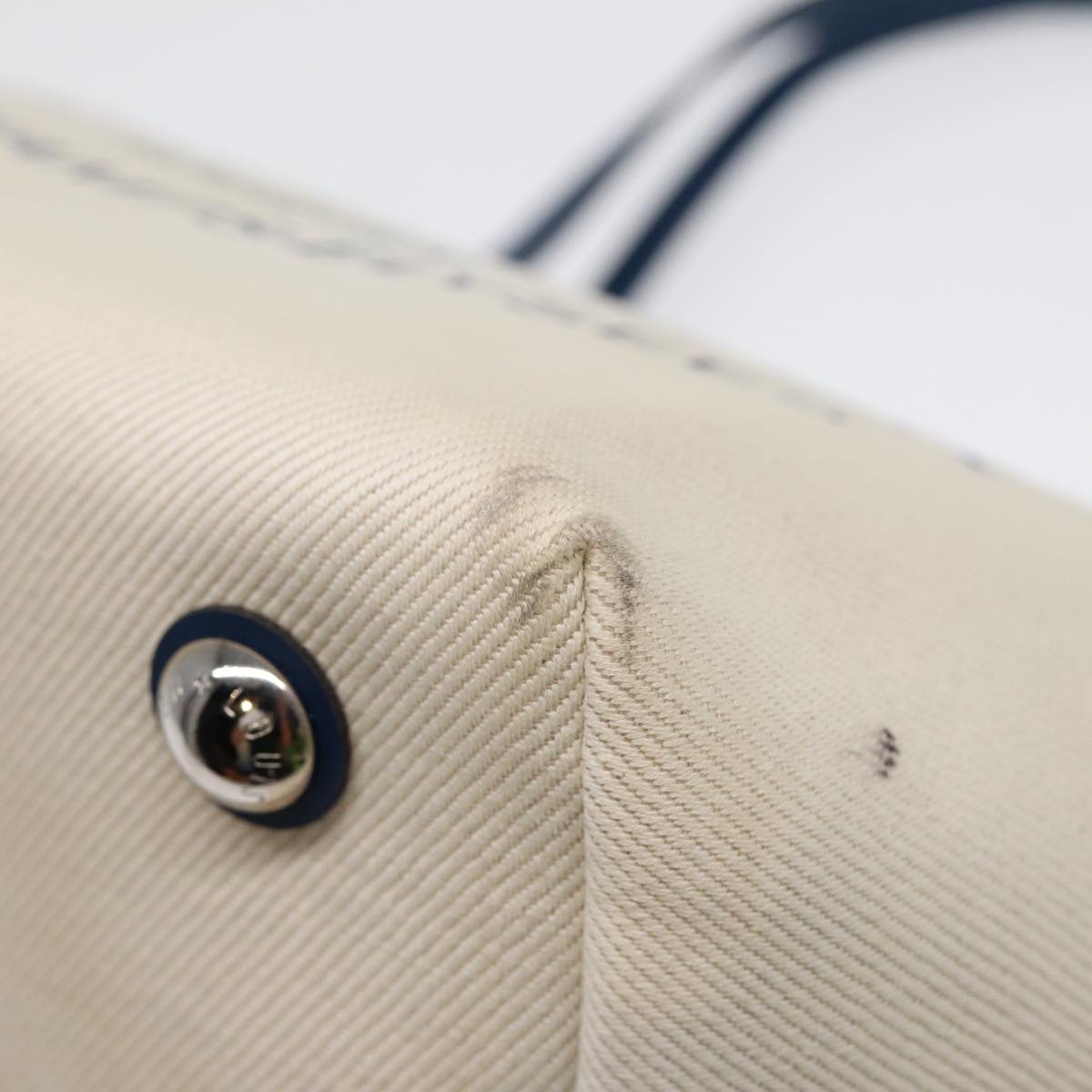 LOUIS VUITTON Cabas PM Tote Bag Canvas White Blue M94504 LV ep5538