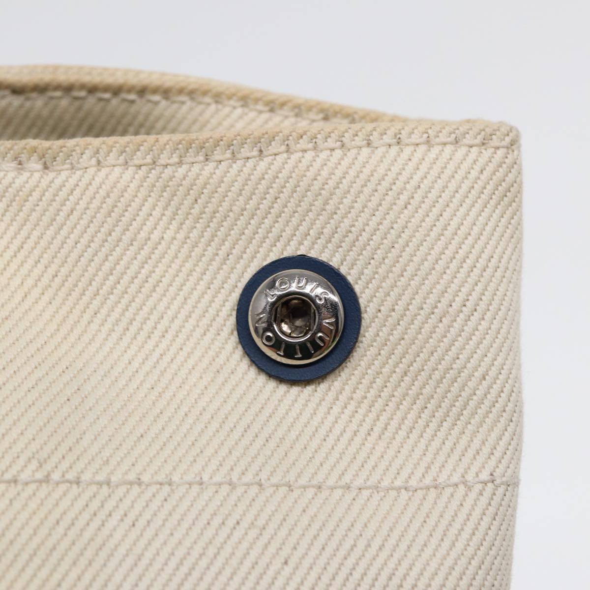 LOUIS VUITTON Cabas PM Tote Bag Canvas White Blue M94504 LV ep5538