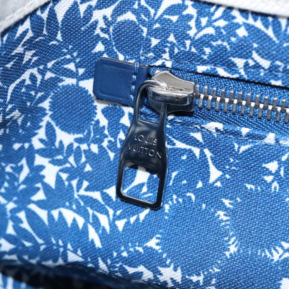 LOUIS VUITTON Cabas PM Tote Bag Canvas White Blue M94504 LV ep5538