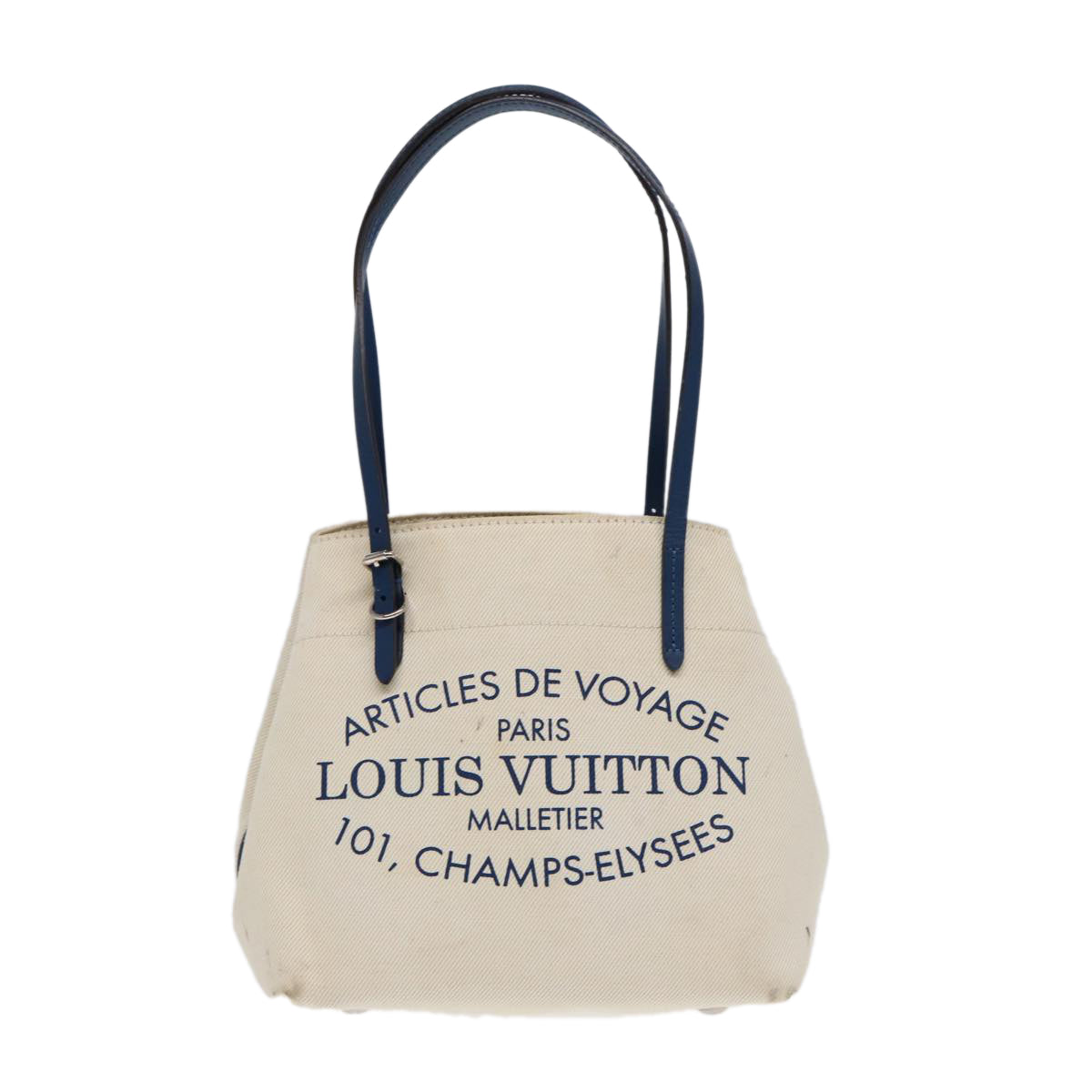 LOUIS VUITTON Cabas PM Tote Bag Canvas White Blue M94504 LV ep5538