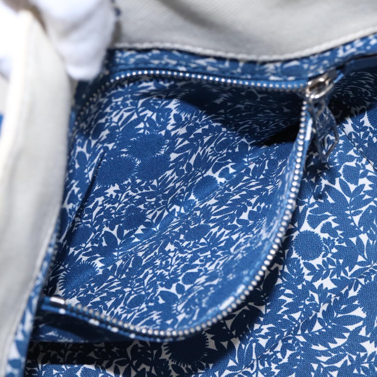 LOUIS VUITTON Cabas PM Tote Bag Canvas White Blue M94504 LV ep5538