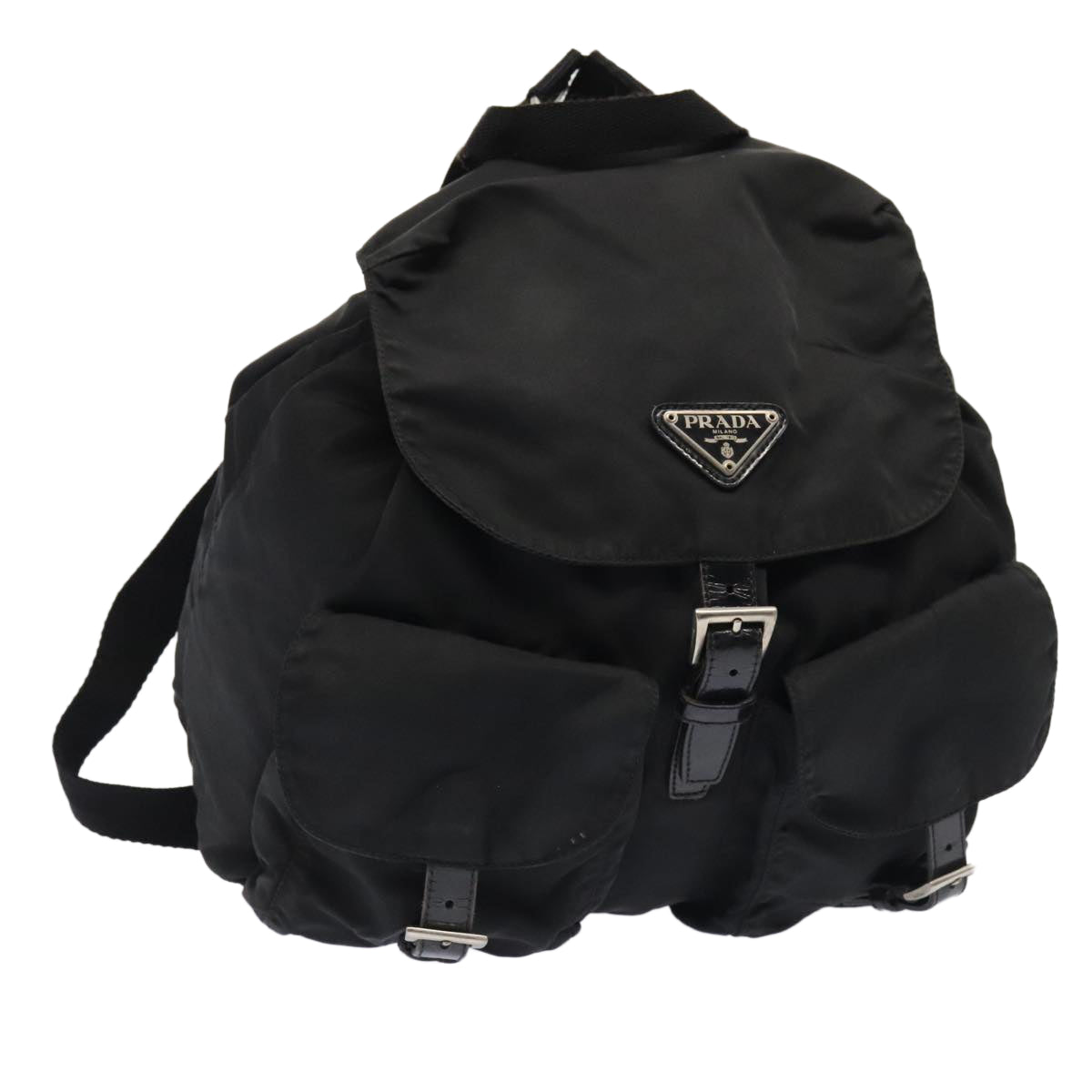 Luxury Prada Backpack Nylon Black Silver  ep5539