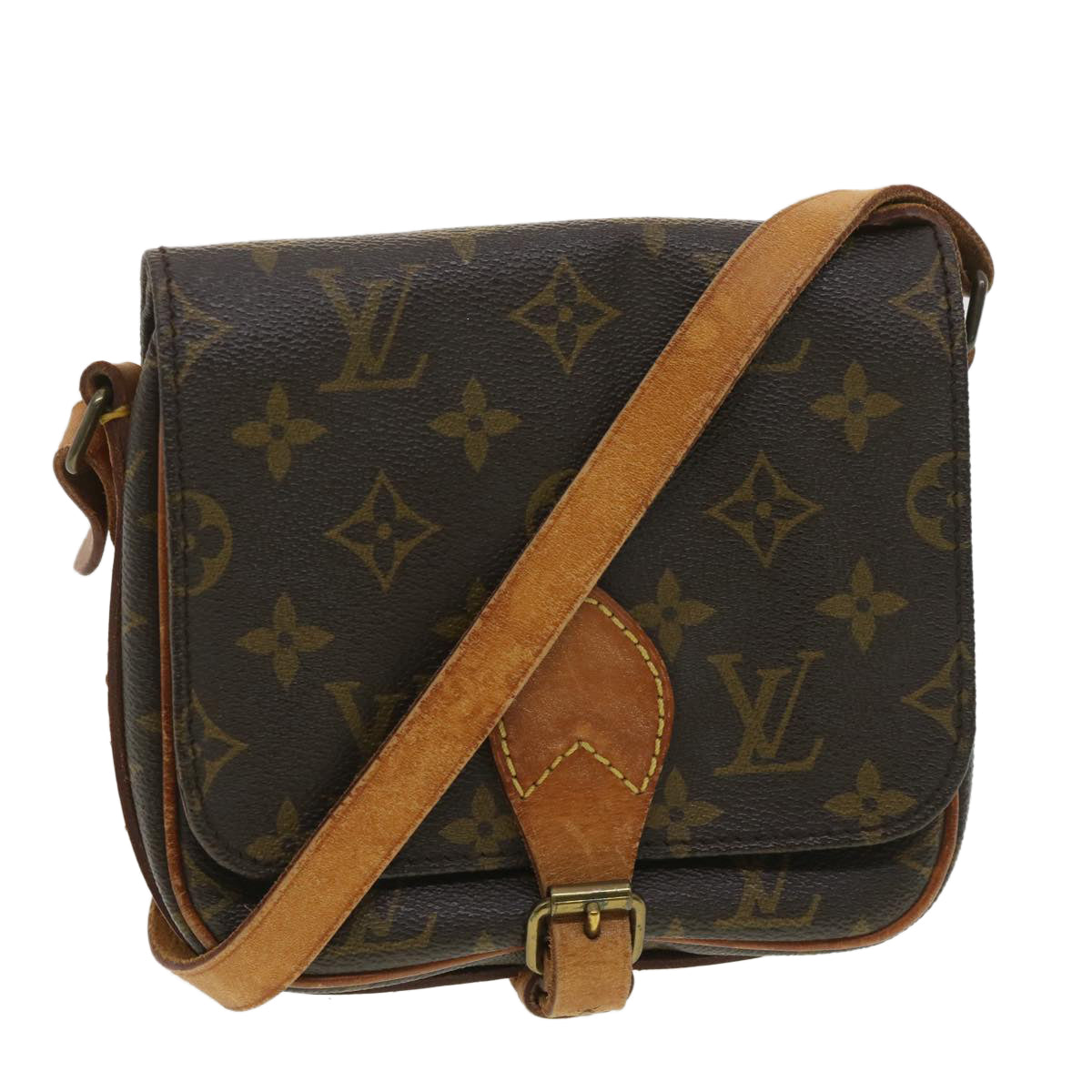 LOUIS VUITTON Monogram Cartouchiere PM Shoulder Bag M51254 LV ep555