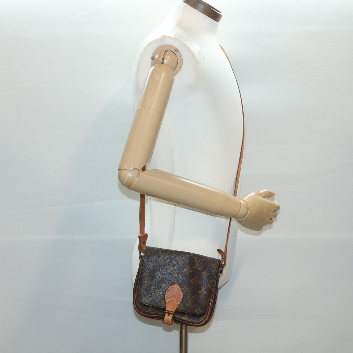LOUIS VUITTON Monogram Cartouchiere PM Shoulder Bag M51254 LV ep555