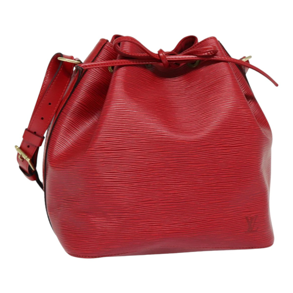 LOUIS VUITTON Epi Petit Noe Shoulder Bag Red M44107 LV ep5550