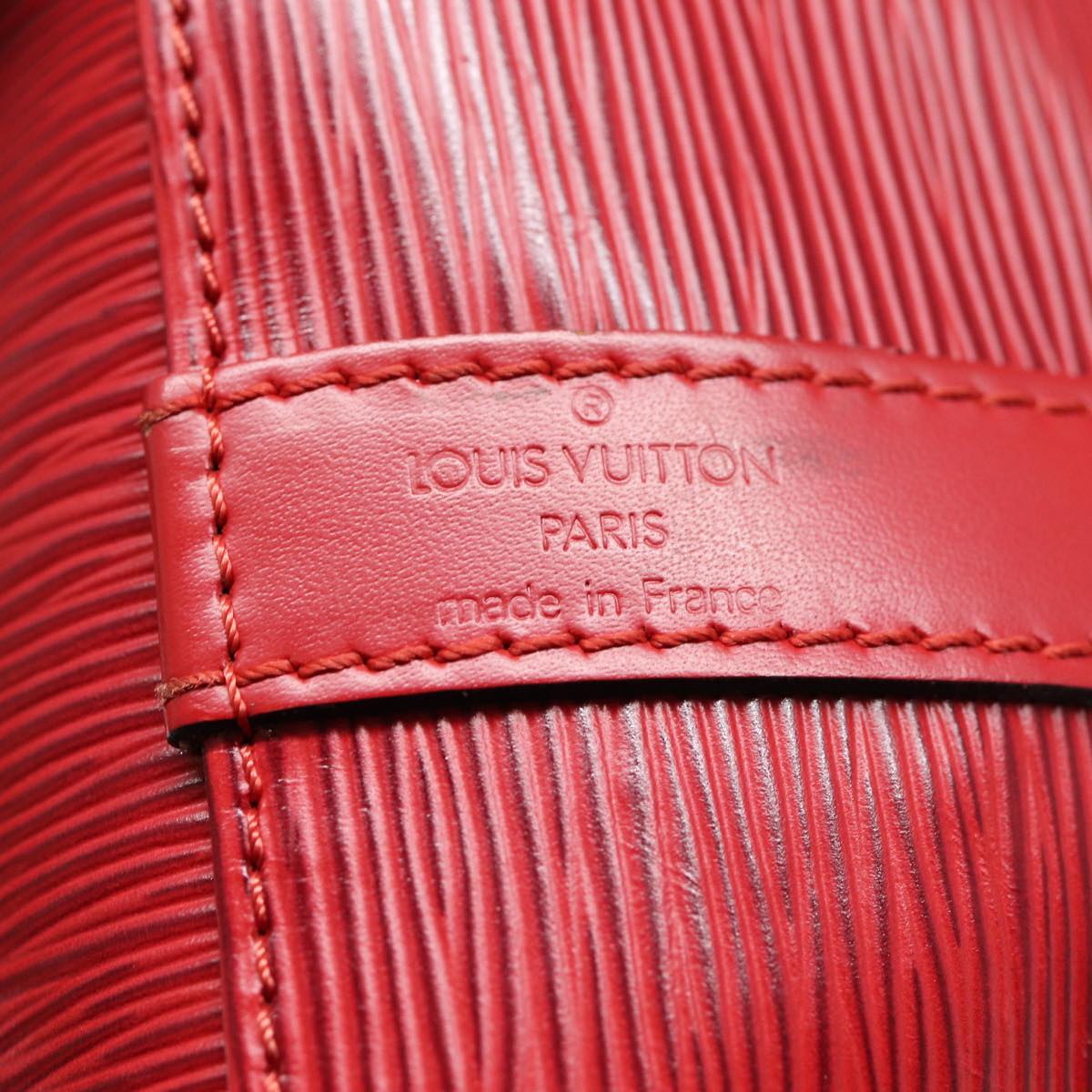 LOUIS VUITTON Epi Petit Noe Shoulder Bag Red M44107 LV ep5550