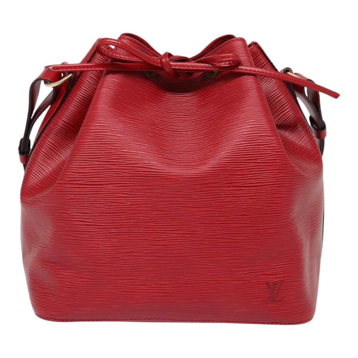 LOUIS VUITTON Epi Petit Noe Shoulder Bag Red M44107 LV ep5550