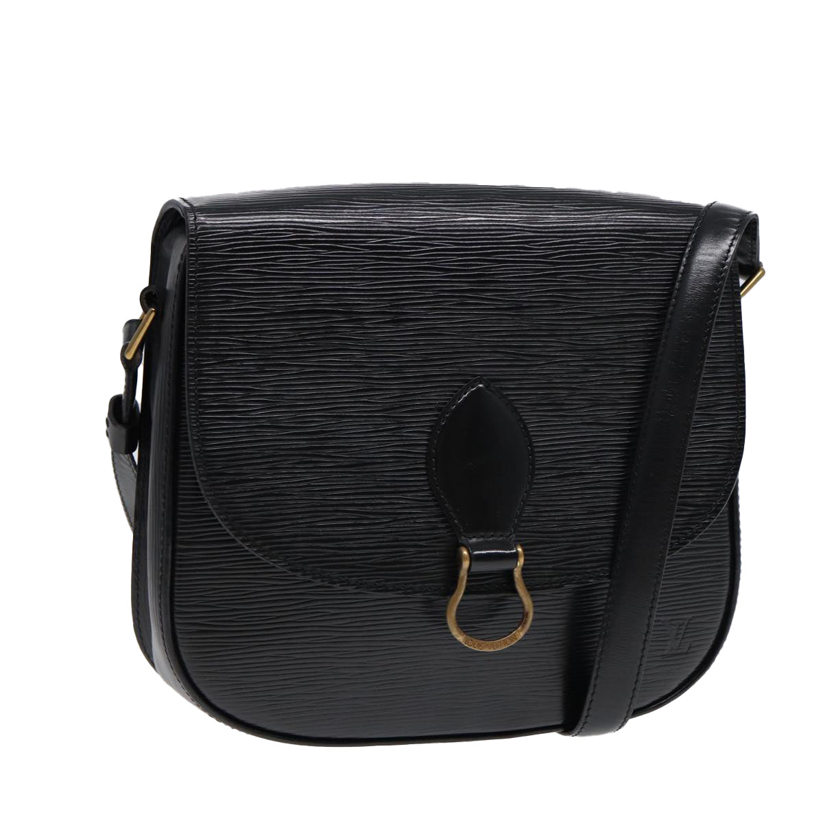 LOUIS VUITTON Epi Saint Cloud GM Shoulder Bag Black Noir M52192 LV ep5575