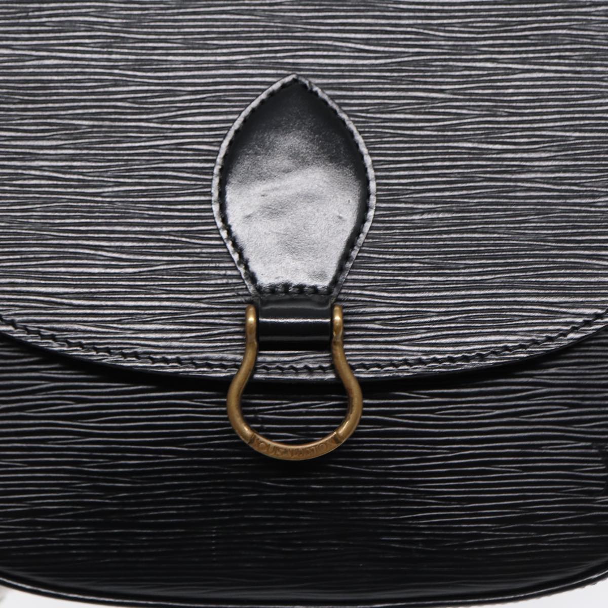 LOUIS VUITTON Epi Saint Cloud GM Shoulder Bag Black Noir M52192 LV ep5575