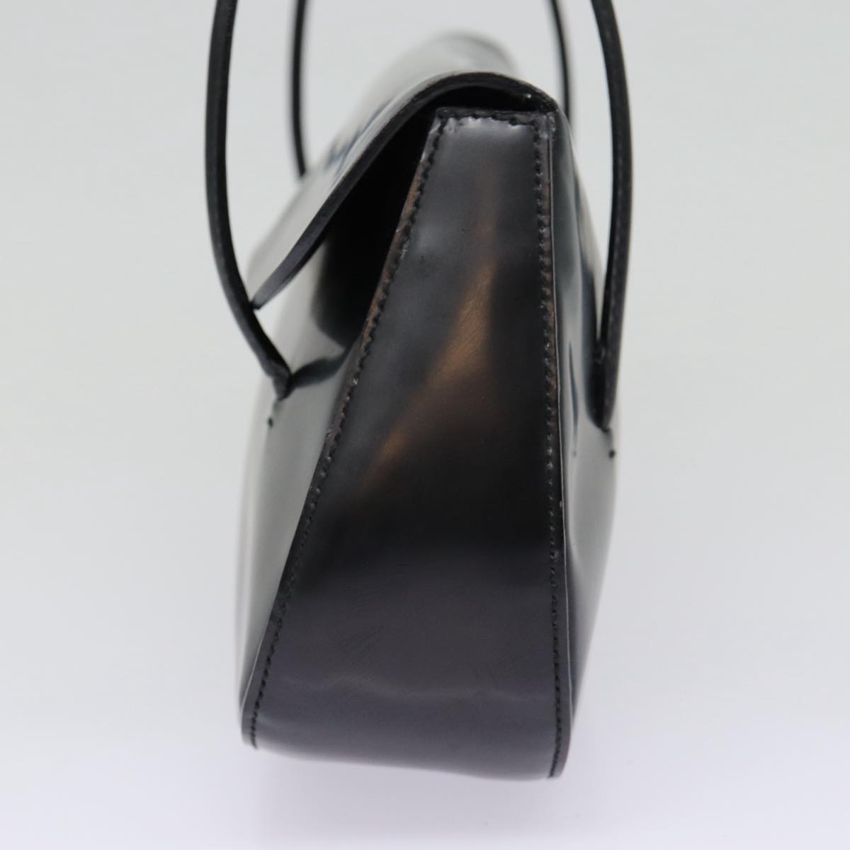 Luxury Prada Hand Bag Patent leather Black Silver  ep5585