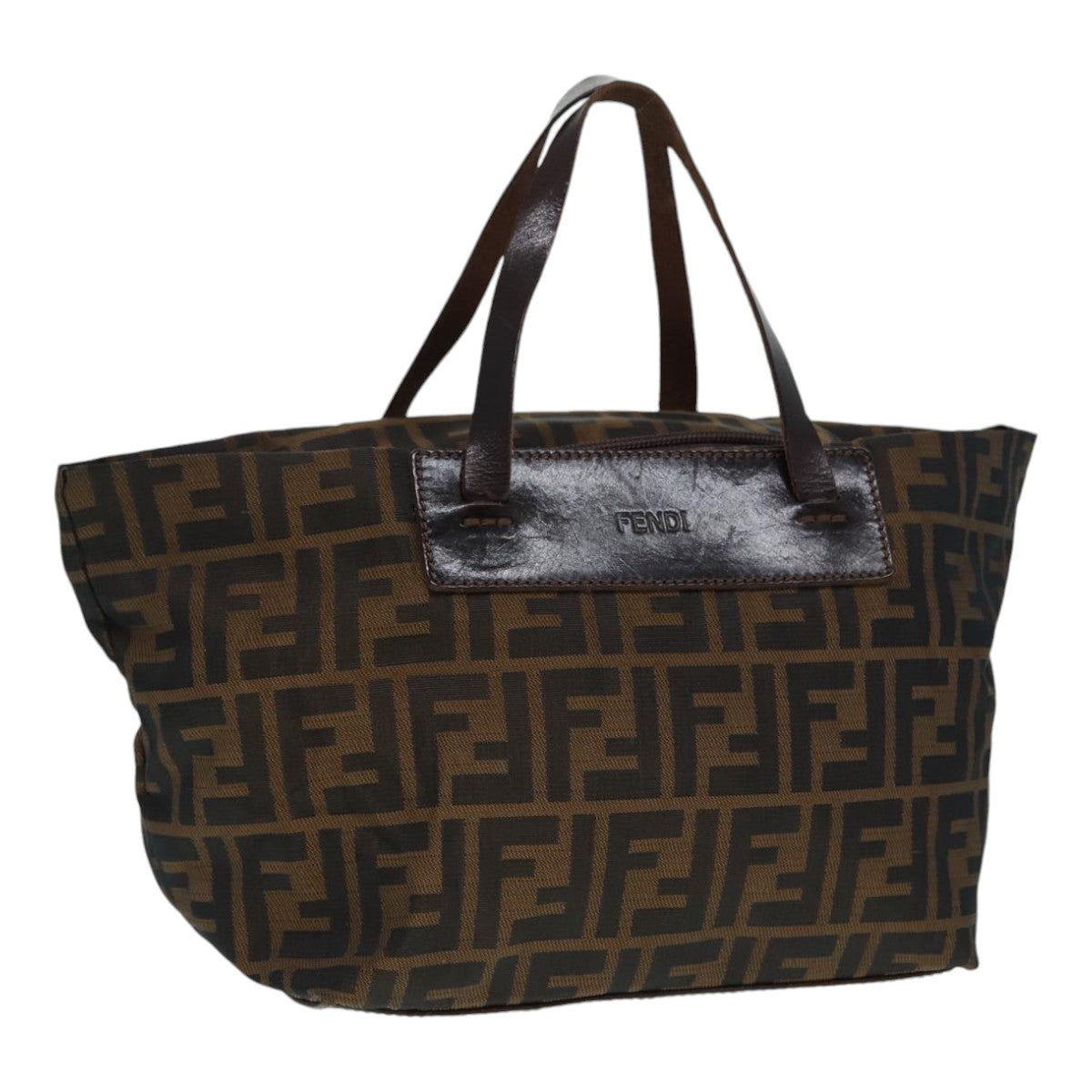 Luxury Fendi Zucca Canvas Hand Bag Brown Blackep5621