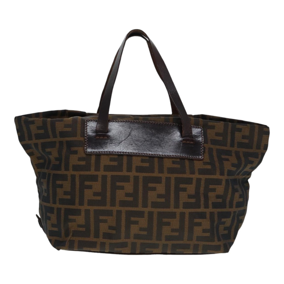 Luxury Fendi Zucca Canvas Hand Bag Brown Blackep5621