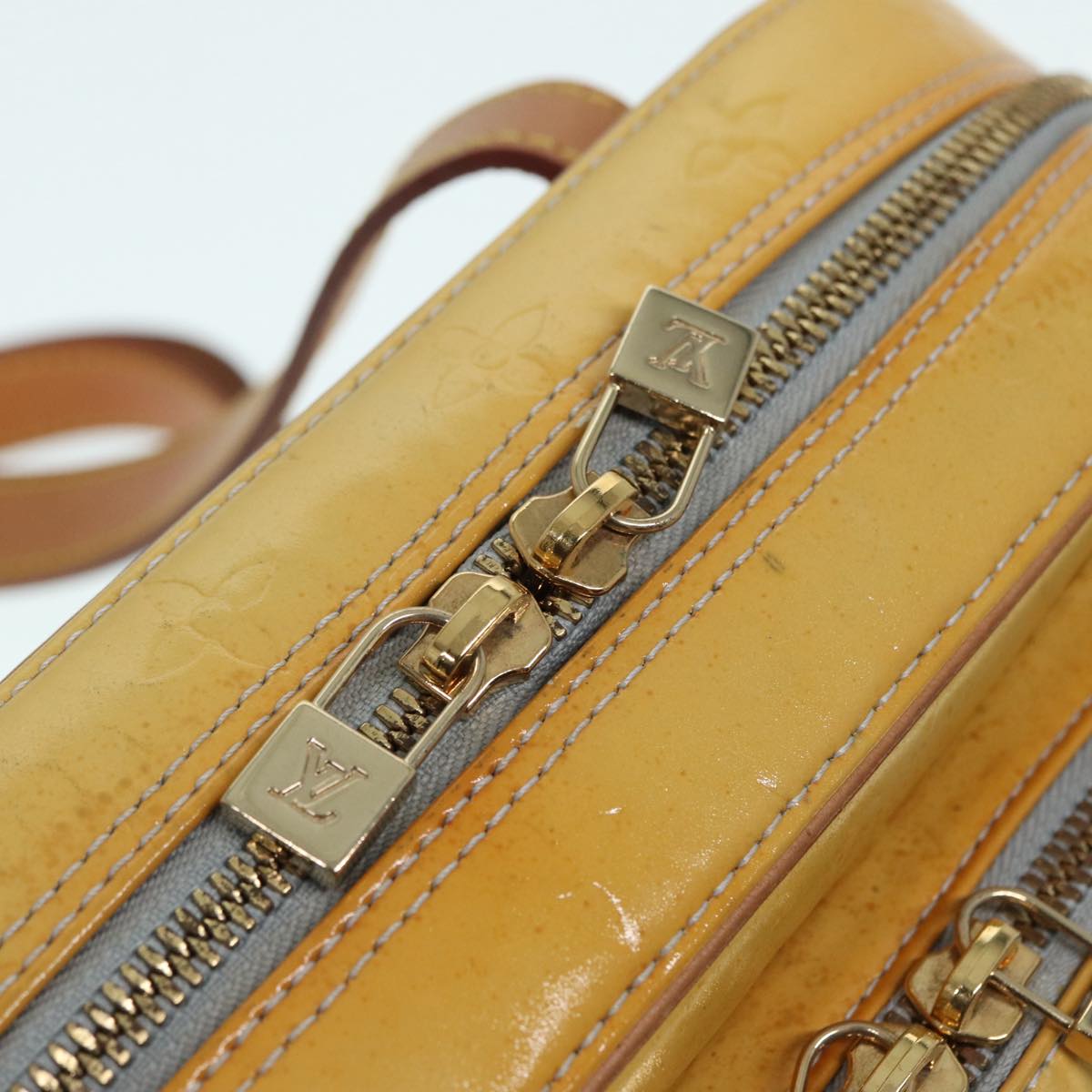 LOUIS VUITTON Monogram Vernis Marley Backpack Gris M91038 LV ep5622