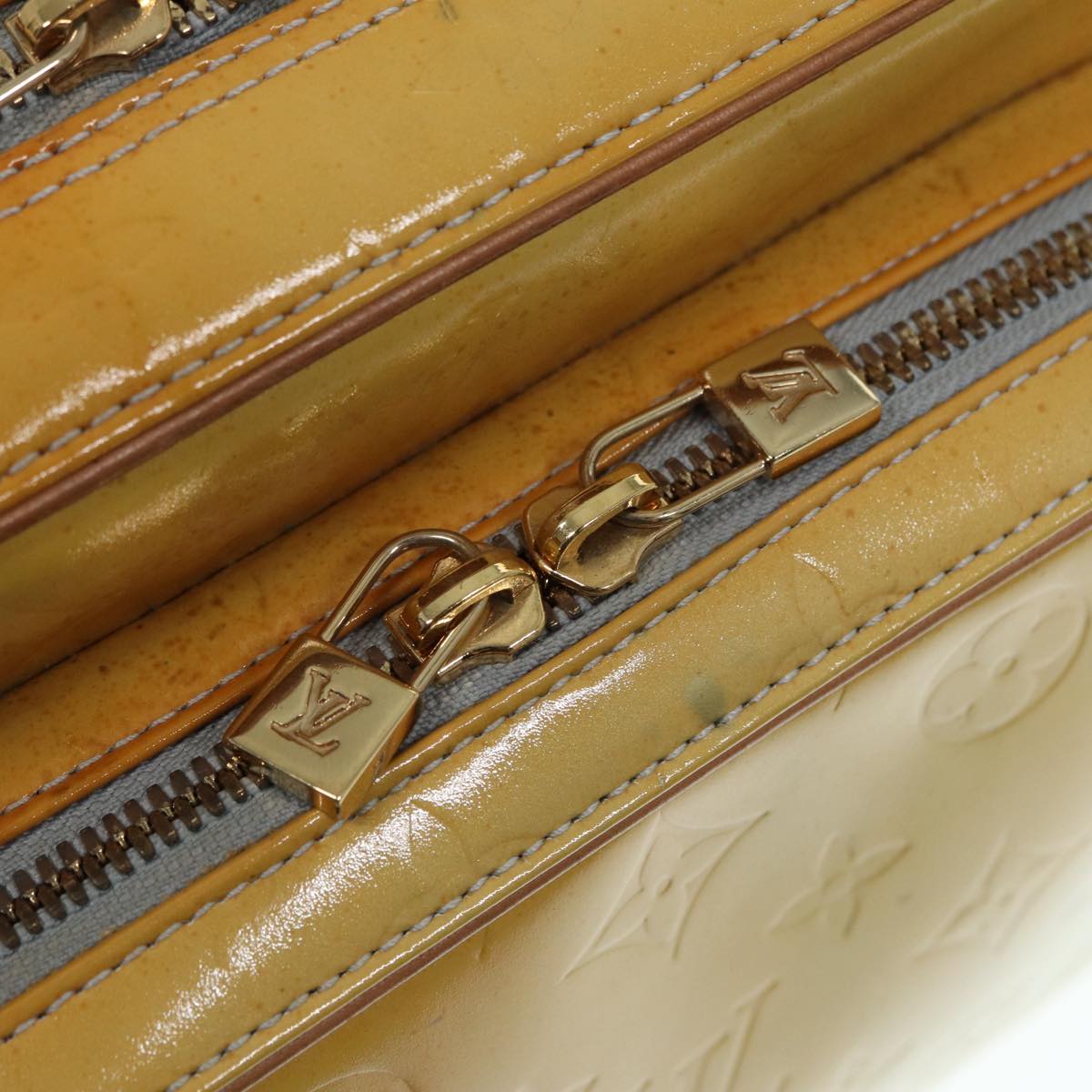 LOUIS VUITTON Monogram Vernis Marley Backpack Gris M91038 LV ep5622