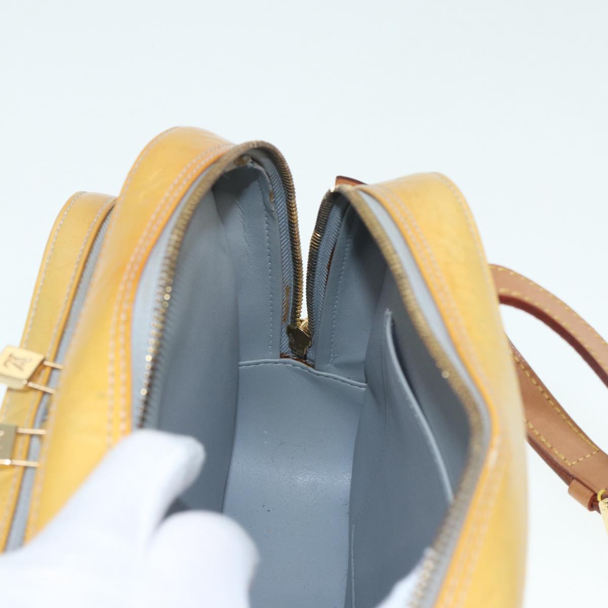 LOUIS VUITTON Monogram Vernis Marley Backpack Gris M91038 LV ep5622