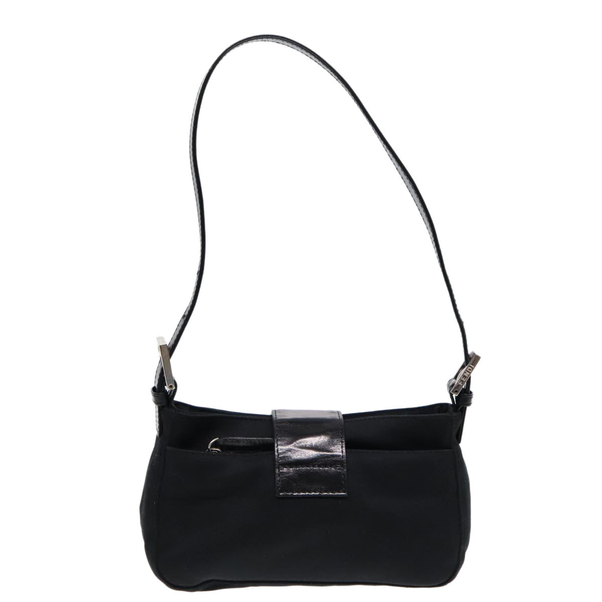 Luxury Fendi Shoulder Bag Nylon Black Silverep5624