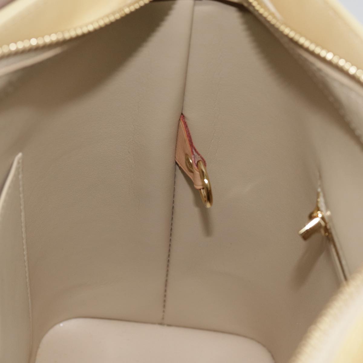 LOUIS VUITTON Monogram Vernis Houston Hand Bag Beige M91004 LV ep5657