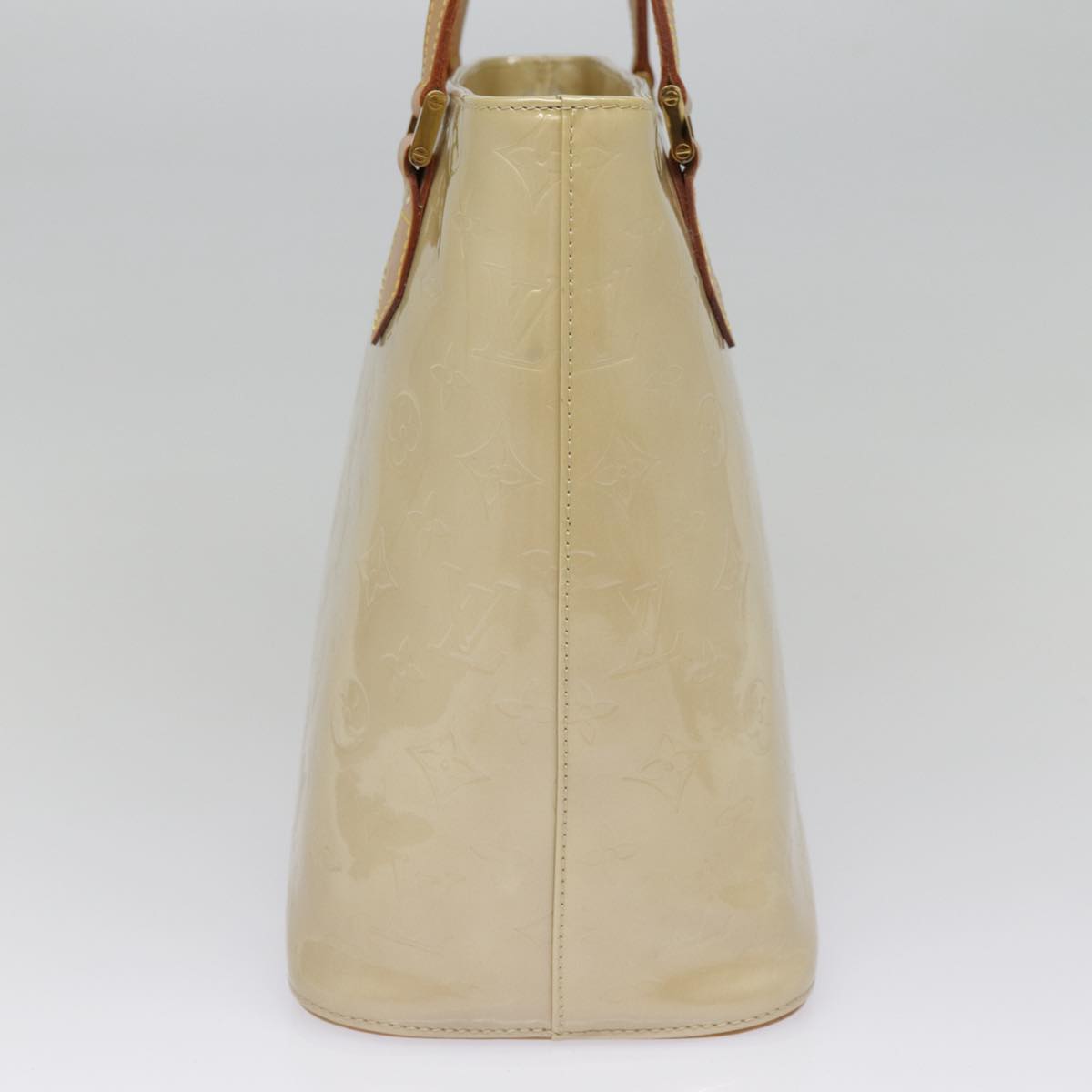 LOUIS VUITTON Monogram Vernis Houston Hand Bag Beige M91004 LV ep5657