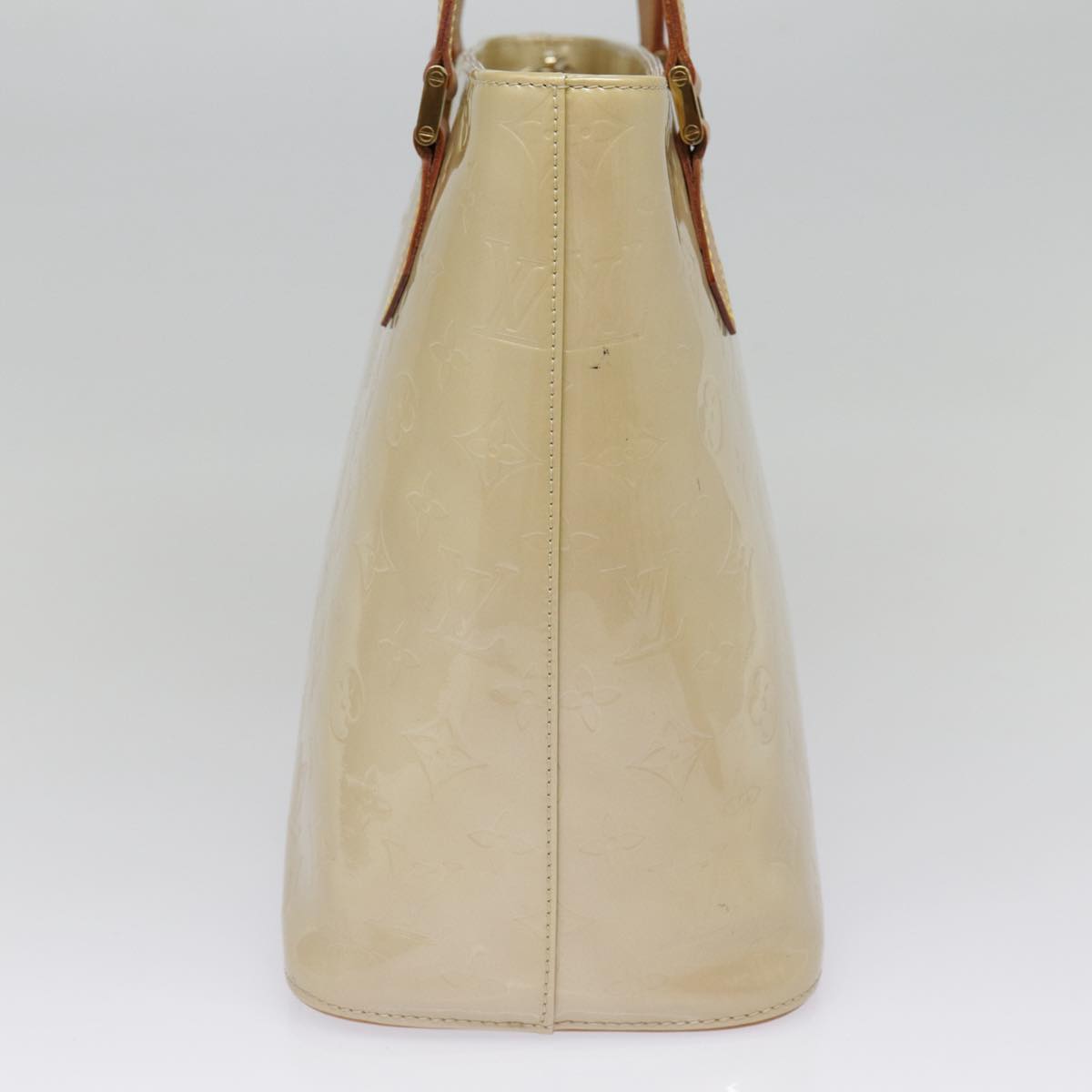LOUIS VUITTON Monogram Vernis Houston Hand Bag Beige M91004 LV ep5657