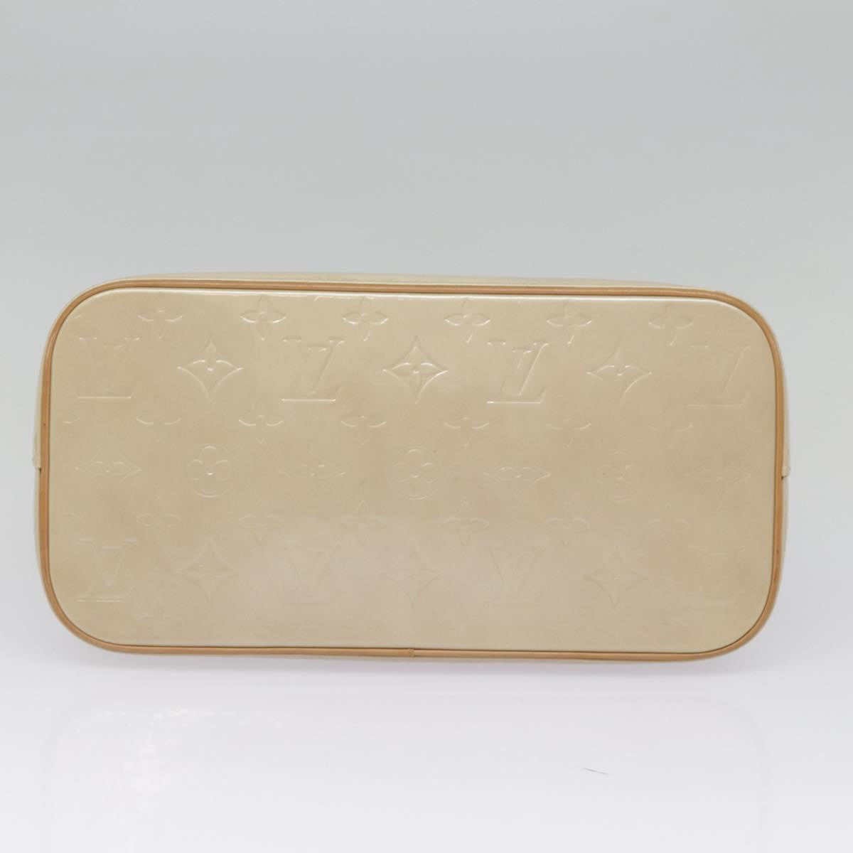 LOUIS VUITTON Monogram Vernis Houston Hand Bag Beige M91004 LV ep5657