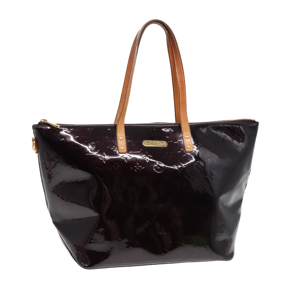 LOUIS VUITTON Monogram Vernis Bellevue GM Tote Bag Amarante M93589 ep5671