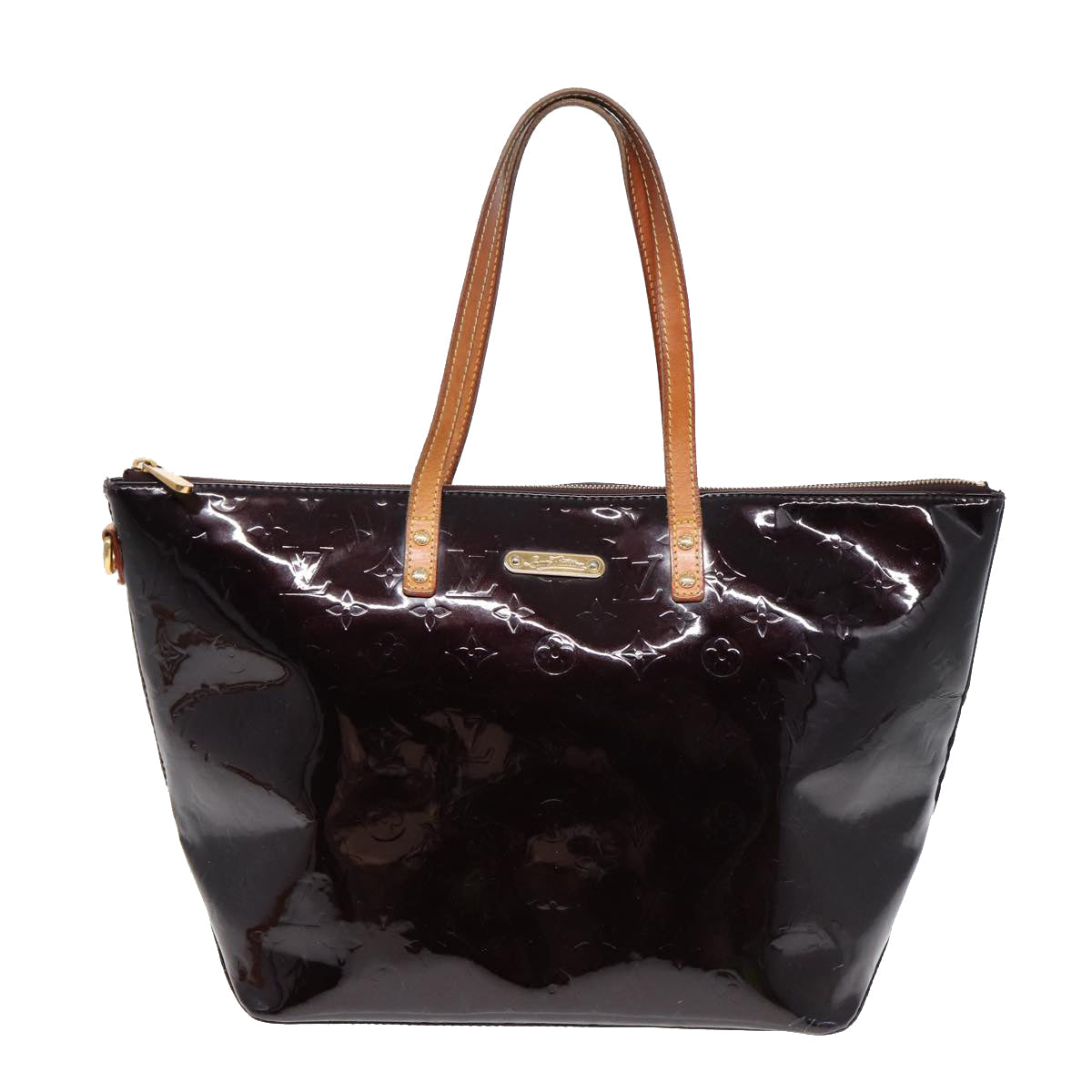 LOUIS VUITTON Monogram Vernis Bellevue GM Tote Bag Amarante M93589 ep5671