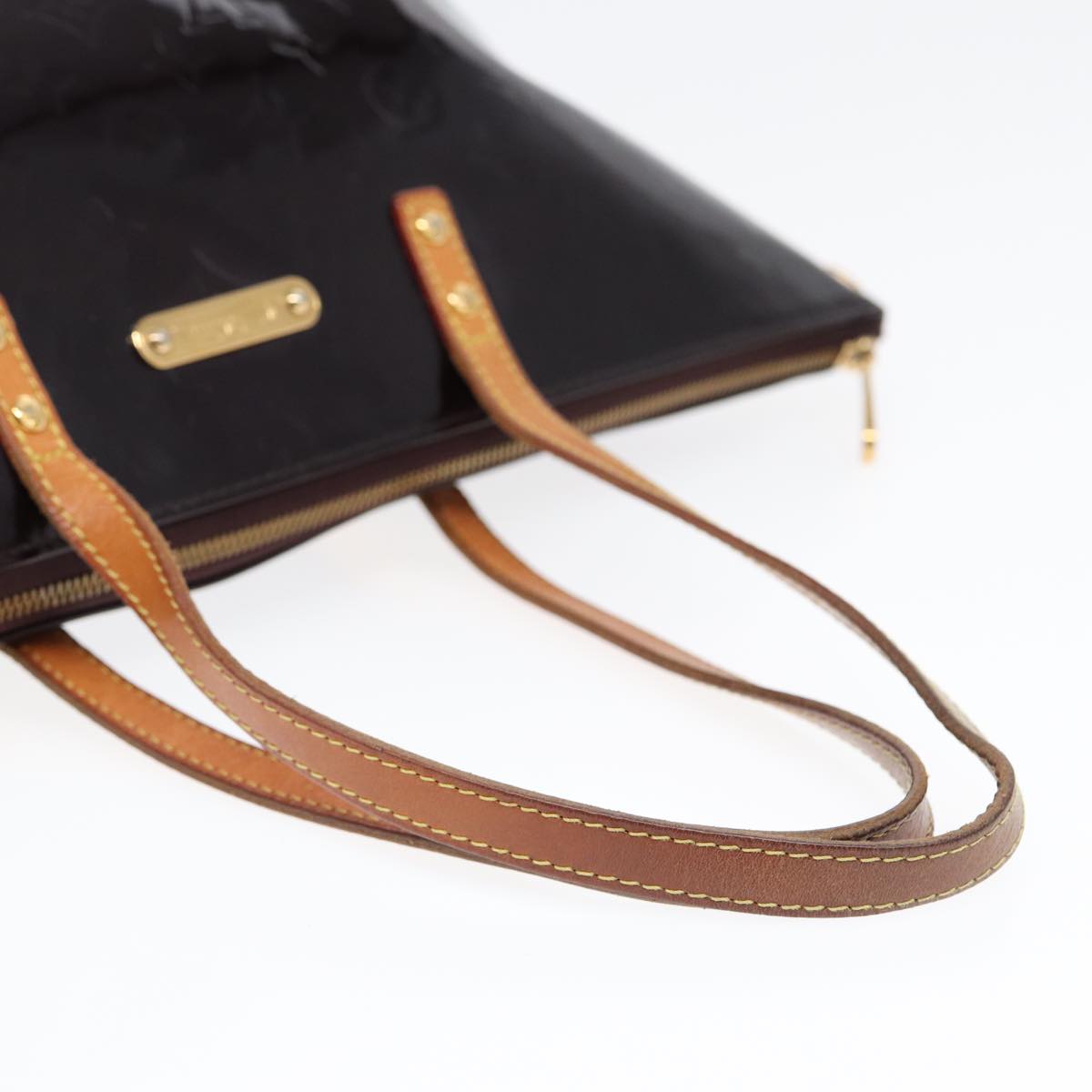 LOUIS VUITTON Monogram Vernis Bellevue GM Tote Bag Amarante M93589 ep5671