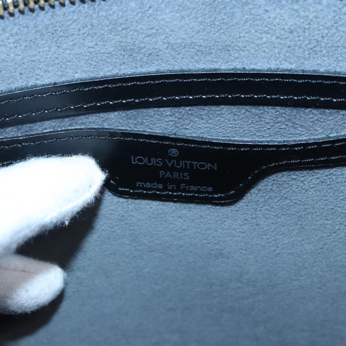 LOUIS VUITTON Epi Saint Jacques Hand Bag Black M52272 LV ep5680