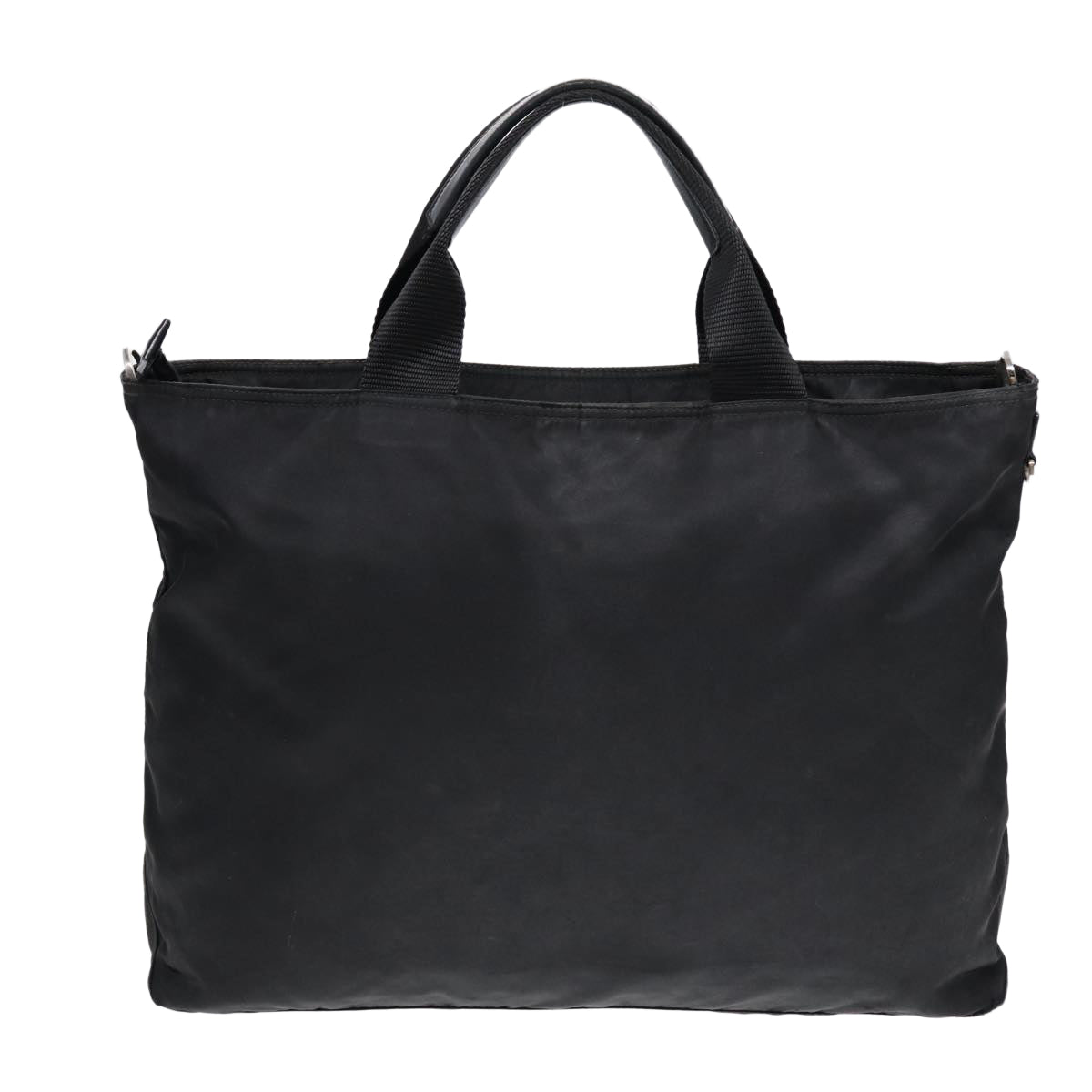 Luxury Prada Tote Bag Nylon 2way Black Silver  ep5682