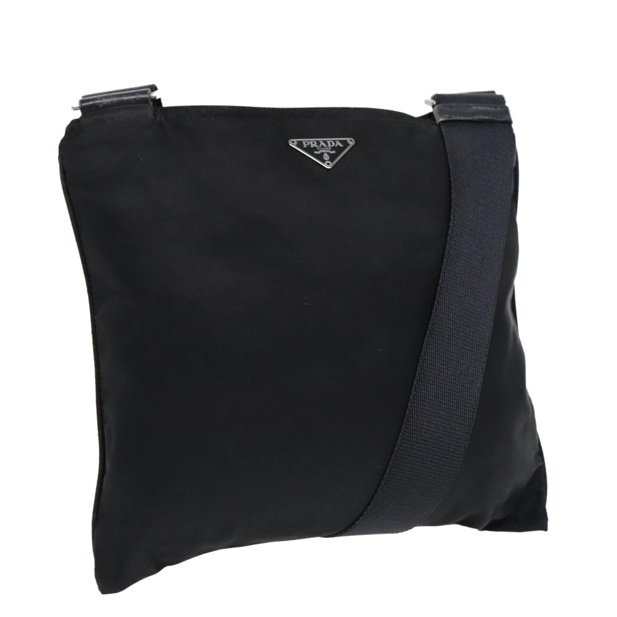 Luxury Prada Shoulder Bag Nylon Black Silver  ep5690