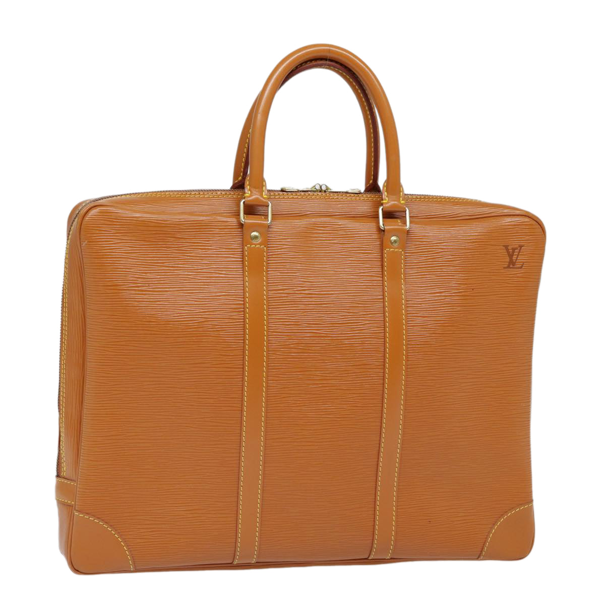 LOUIS VUITTON Epi Porte Documents Voyage Bag Zipangu Gold M54478 LV ep5703
