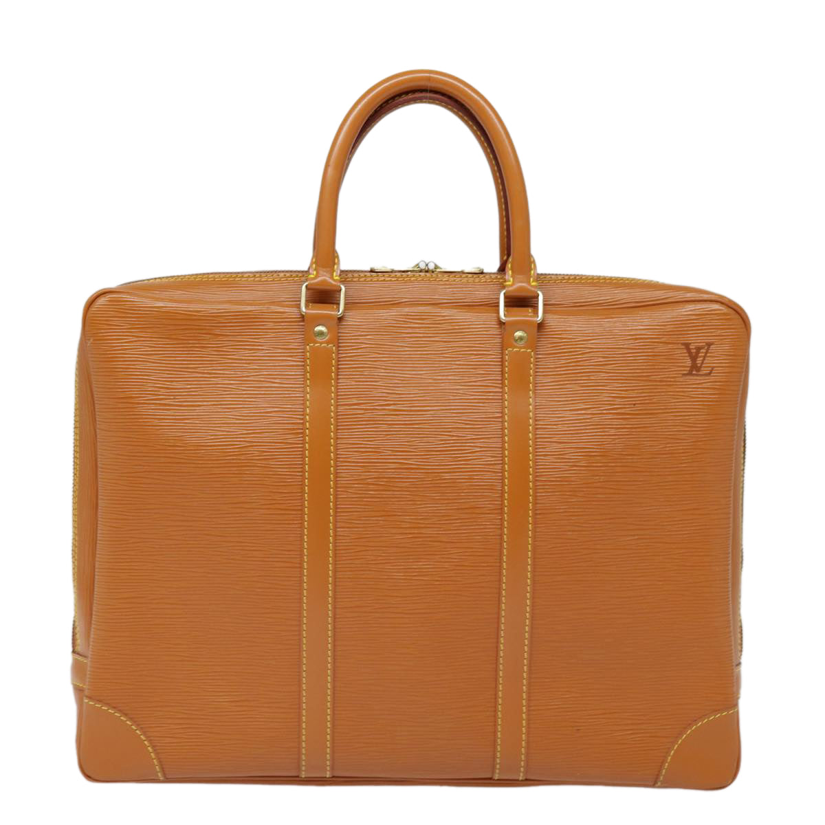LOUIS VUITTON Epi Porte Documents Voyage Bag Zipangu Gold M54478 LV ep5703