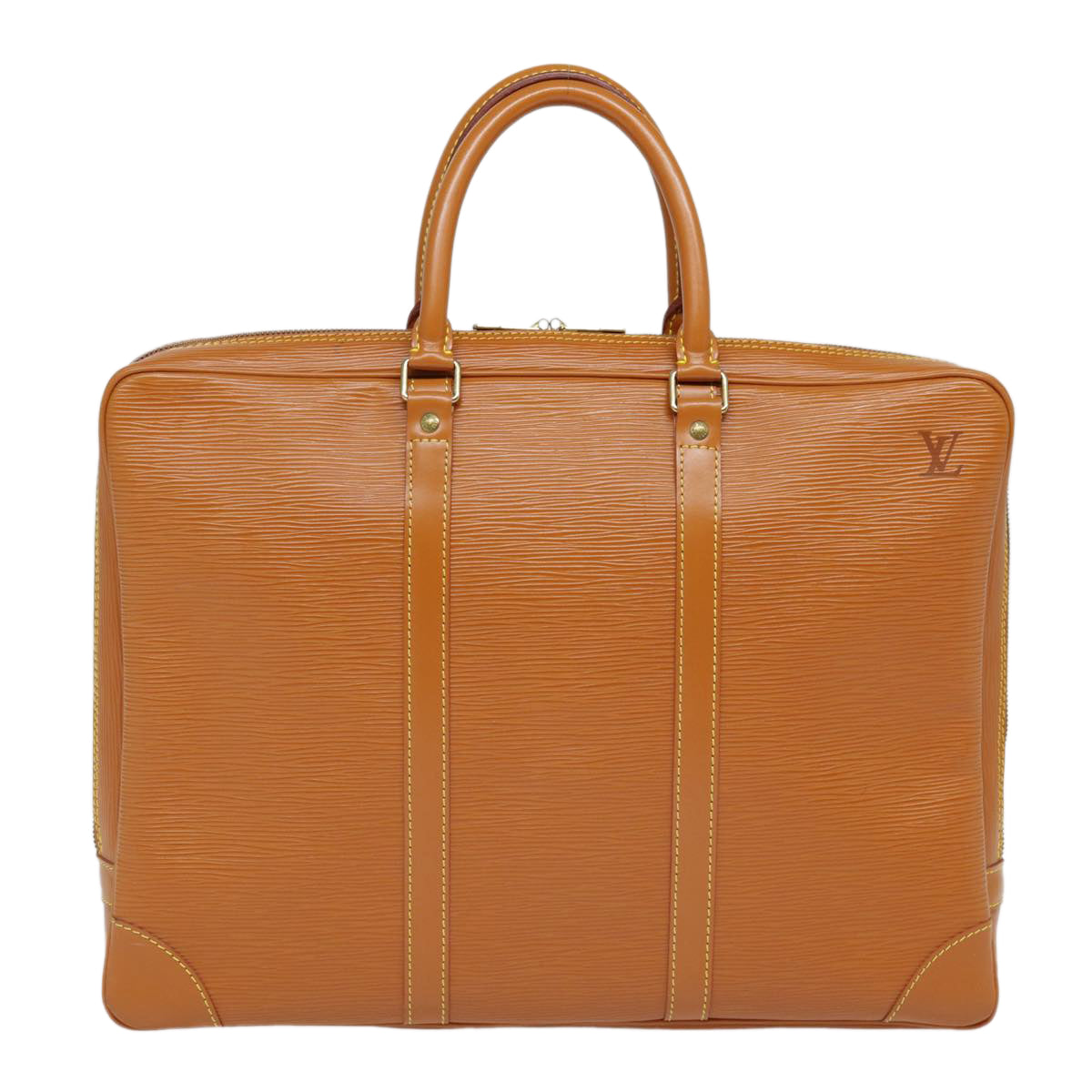 LOUIS VUITTON Epi Porte Documents Voyage Bag Zipangu Gold M54478 LV ep5703