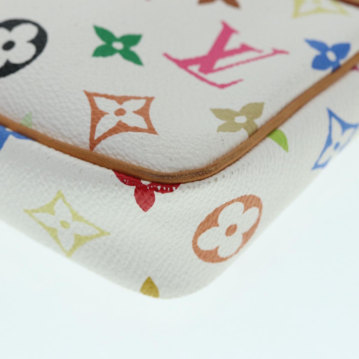 LOUIS VUITTON Monogram Multicolor Pochette Pouch White M92649 LV ep5710