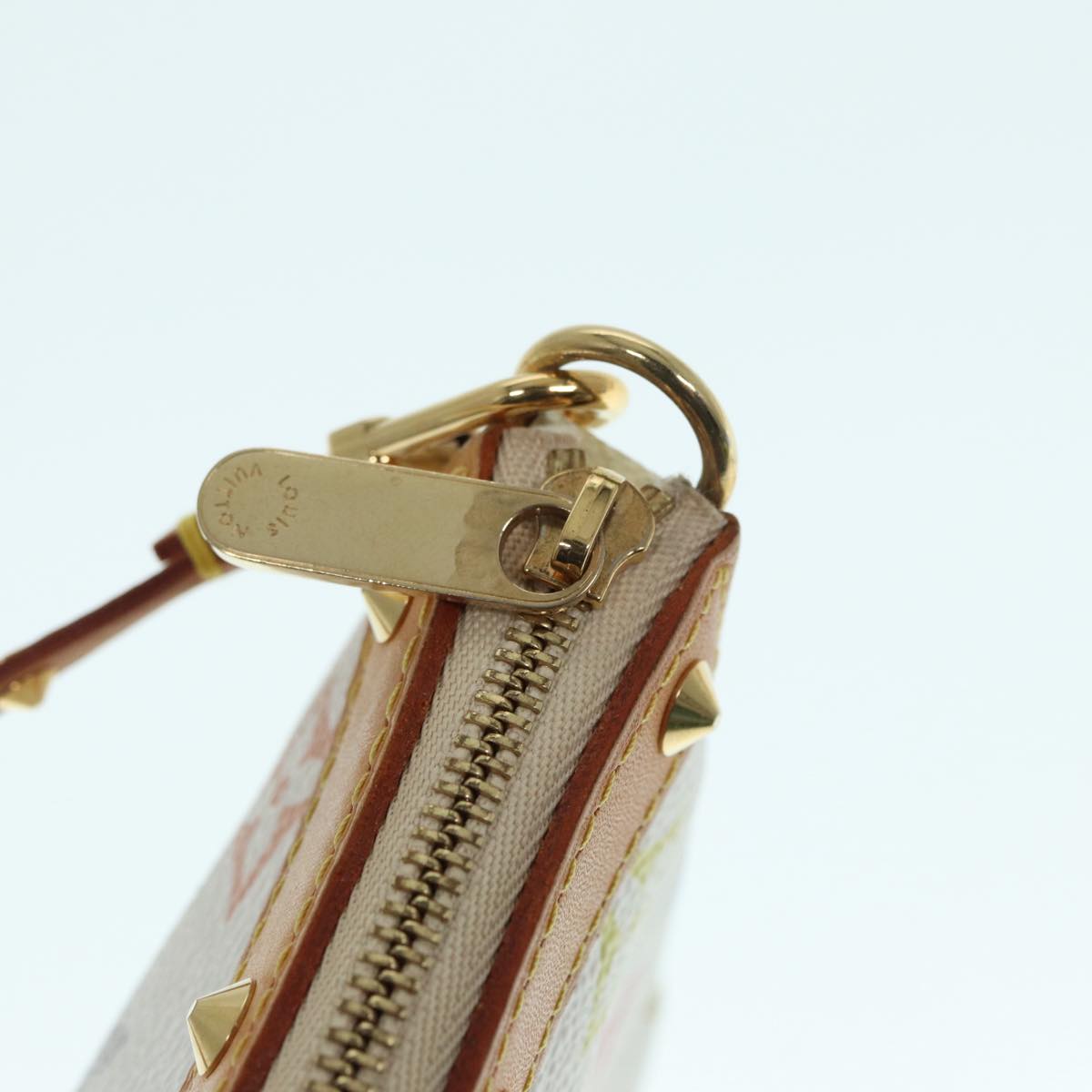 LOUIS VUITTON Monogram Multicolor Pochette Pouch White M92649 LV ep5710