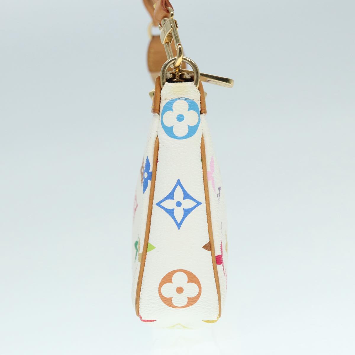 LOUIS VUITTON Monogram Multicolor Pochette Pouch White M92649 LV ep5710