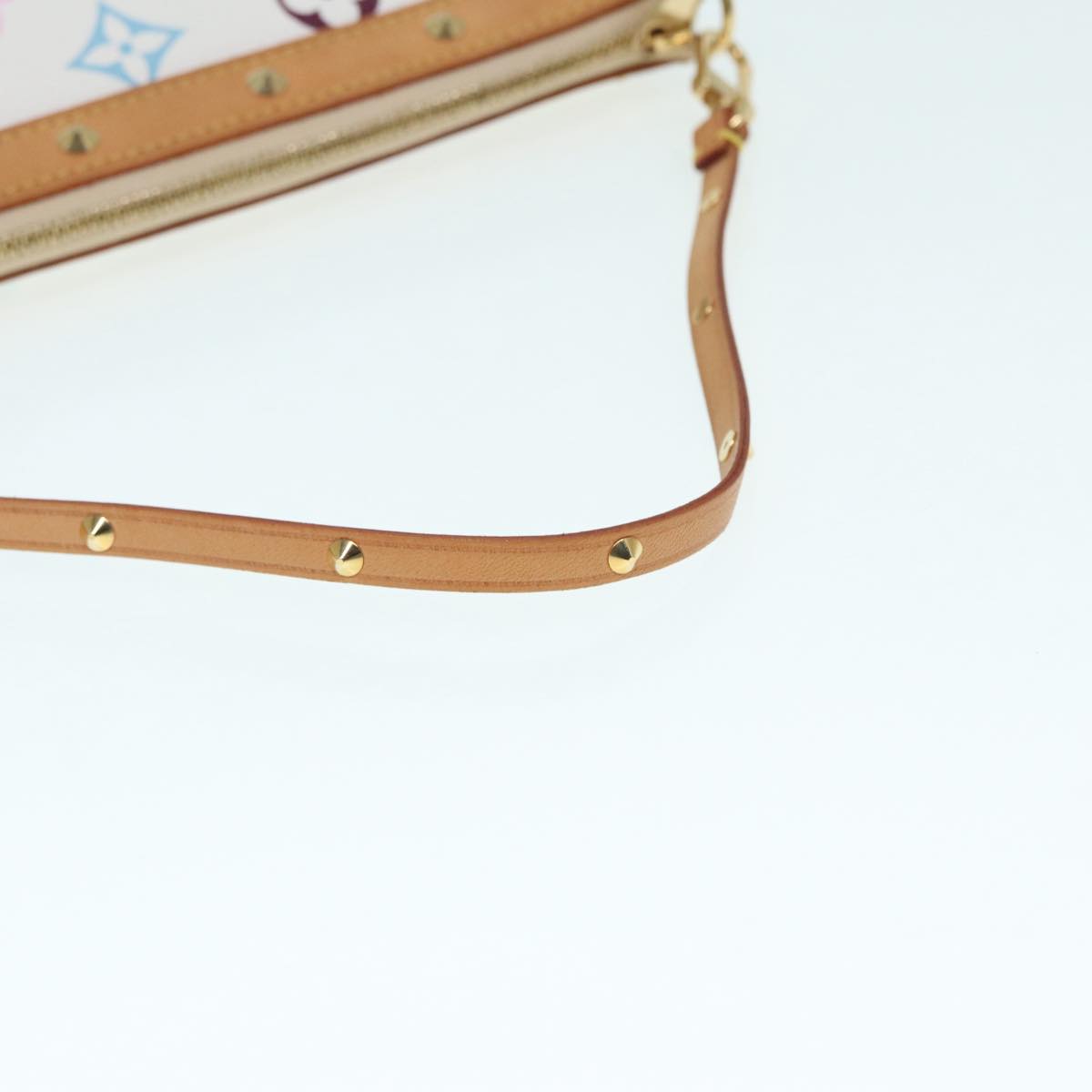 LOUIS VUITTON Monogram Multicolor Pochette Pouch White M92649 LV ep5710