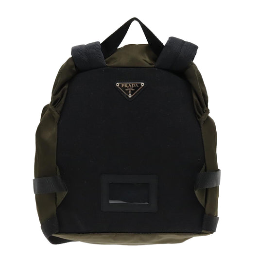 Luxury Prada Backpack Nylon Khaki Silver  ep5764