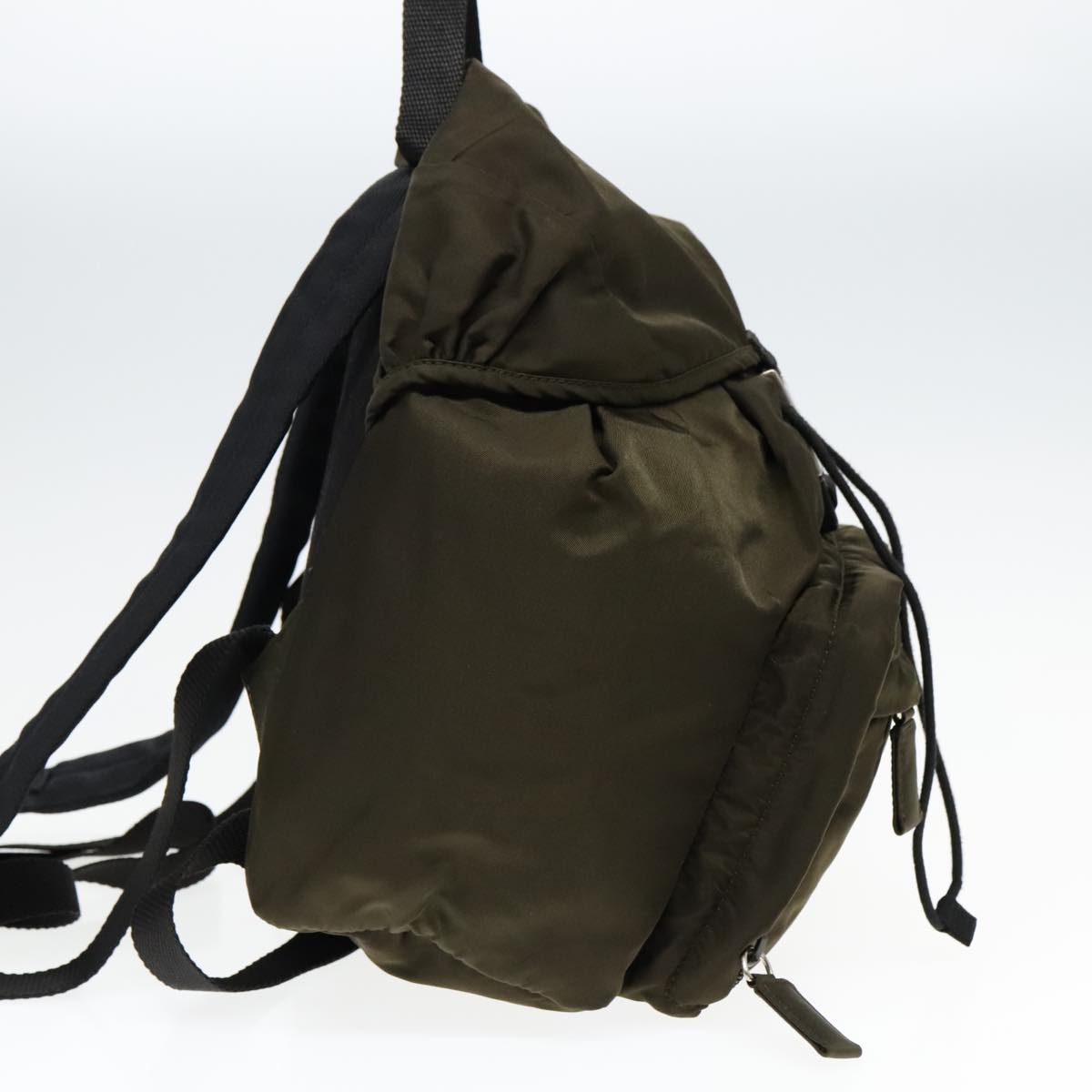 Luxury Prada Backpack Nylon Khaki Silver  ep5764