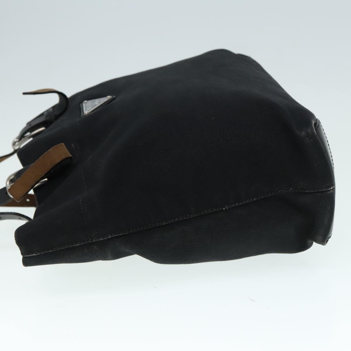 Luxury Prada Tote Bag Canvas Black Silver  ep5844