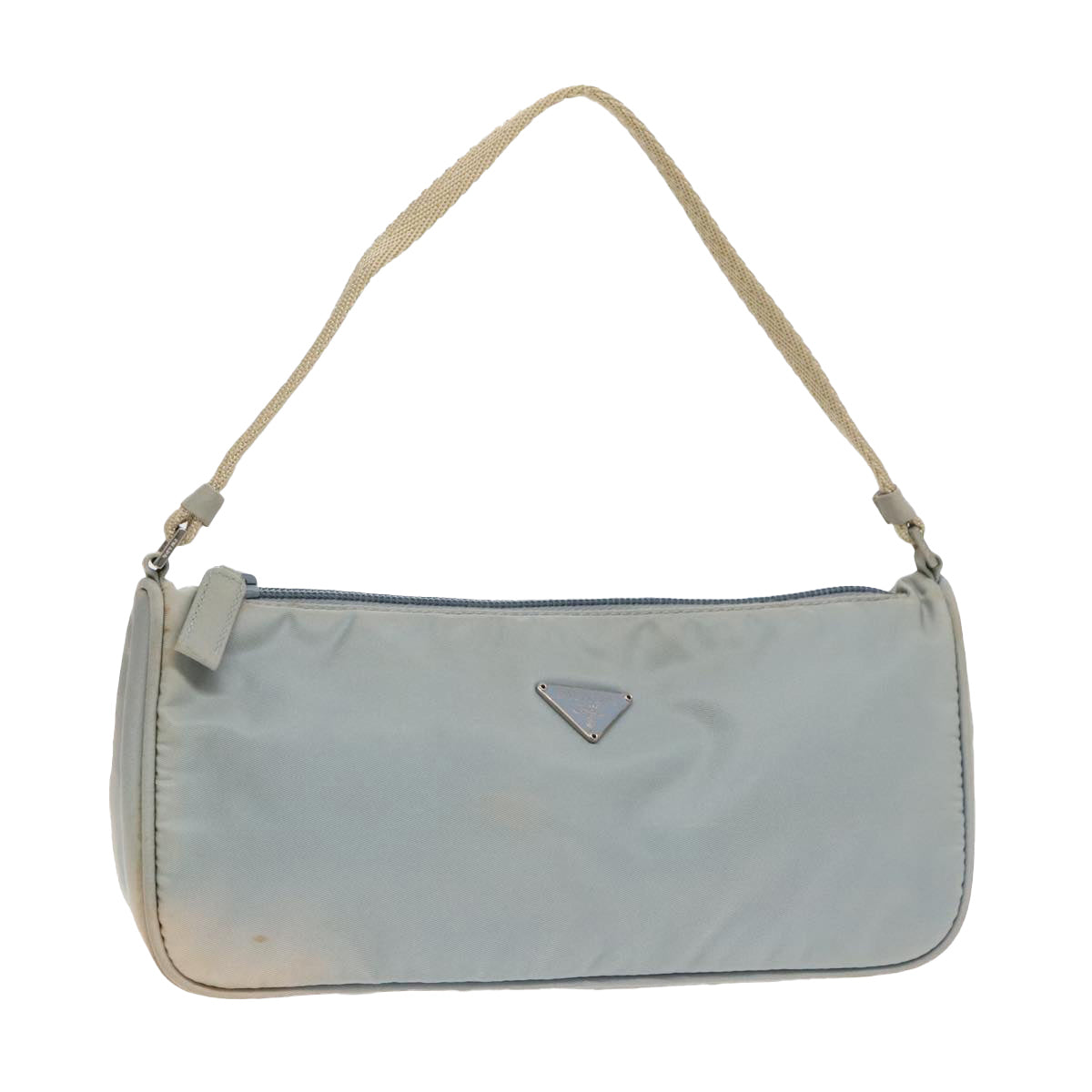 Luxury Prada Pouch Nylon Blue Beige Silver  ep5947