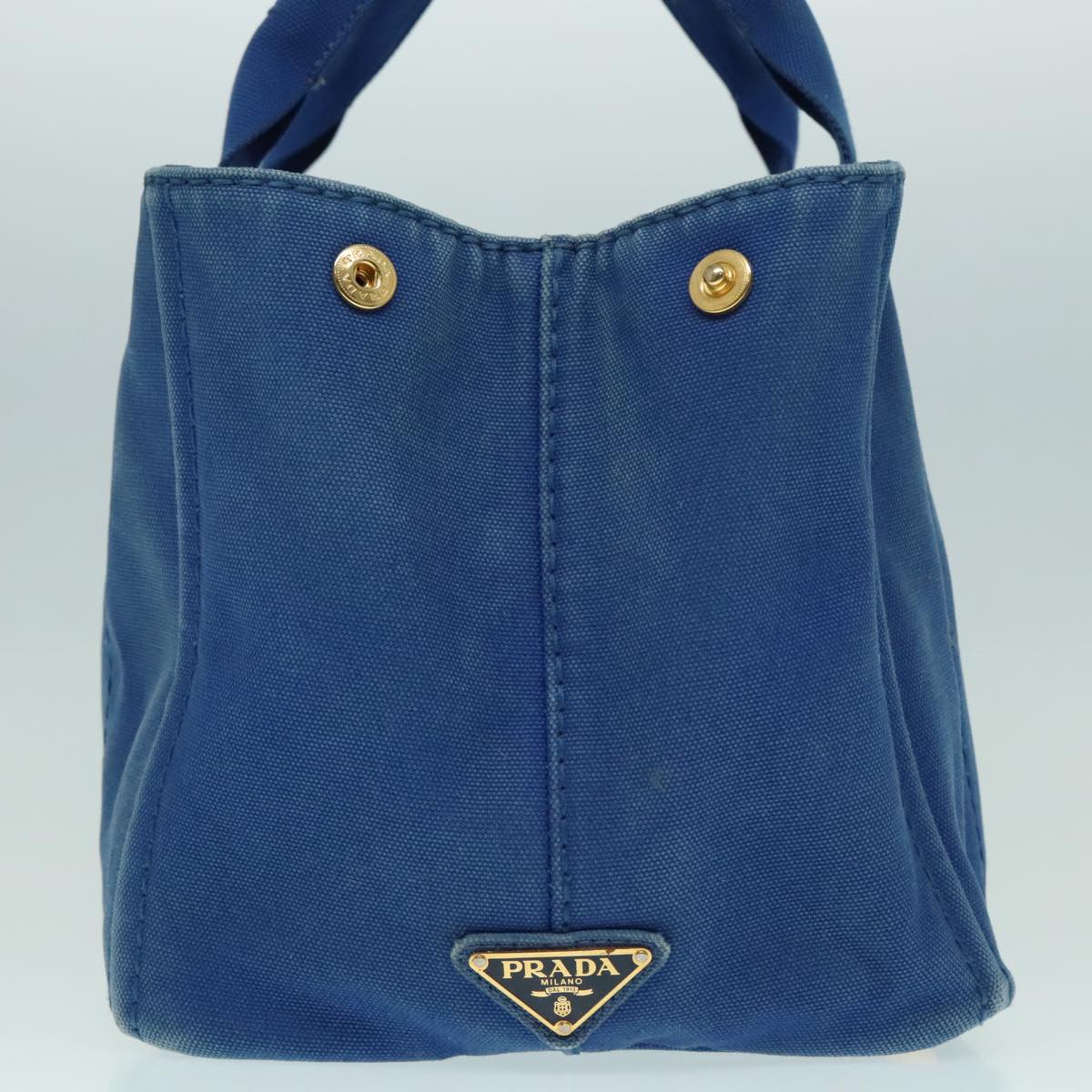 Luxury Prada Canapa MM Hand Bag Canvas Blue  ep6033