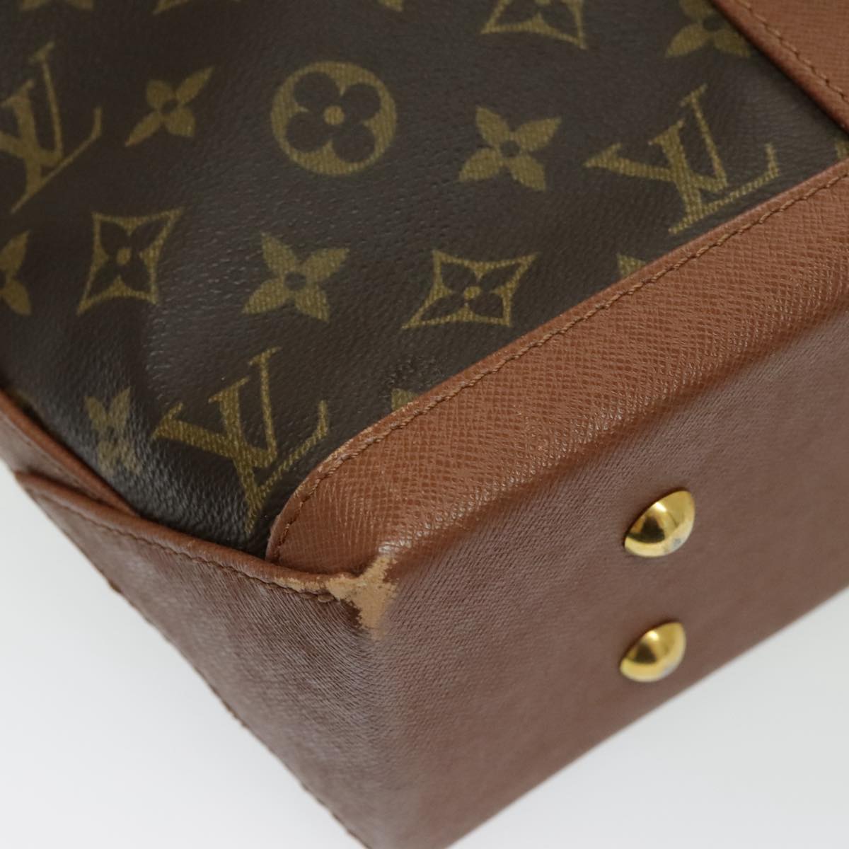 LOUIS VUITTON Monogram Sac Weekend PM Tote Bag M42425 LV ep6056