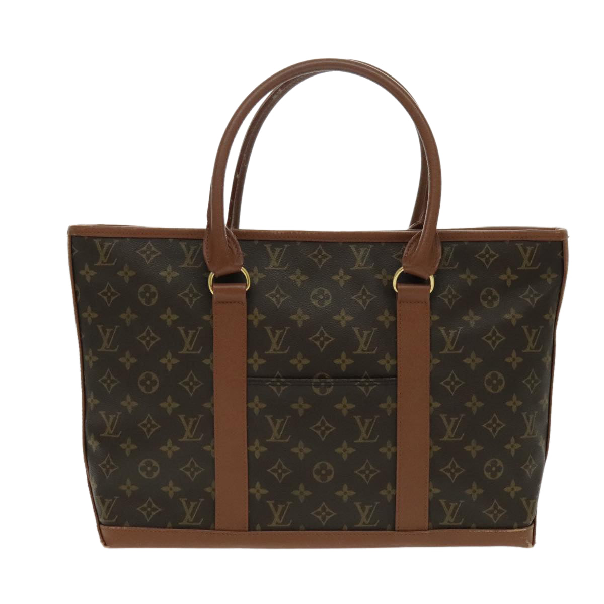 LOUIS VUITTON Monogram Sac Weekend PM Tote Bag M42425 LV ep6056
